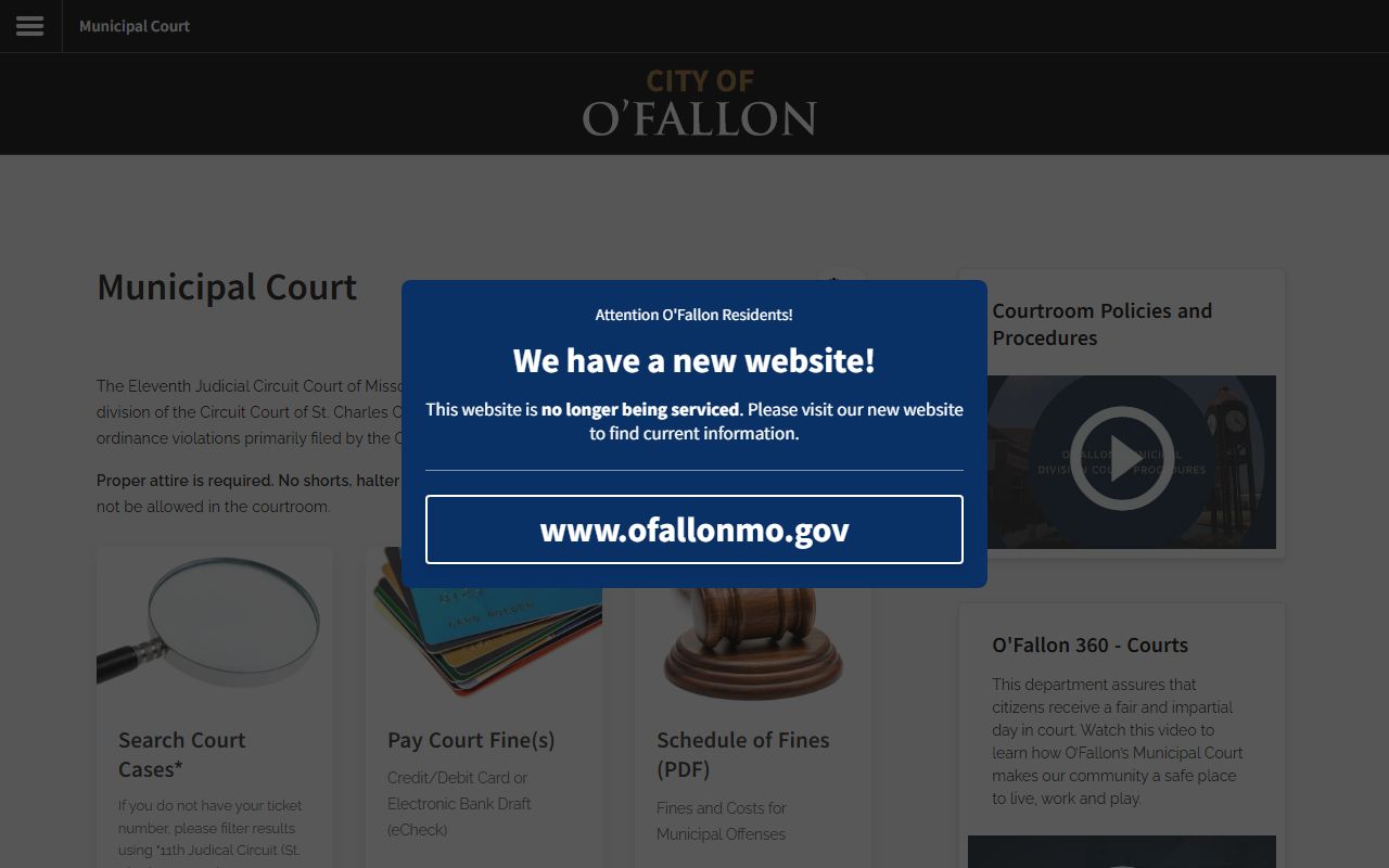 O'Fallon Municipal Court warrant records