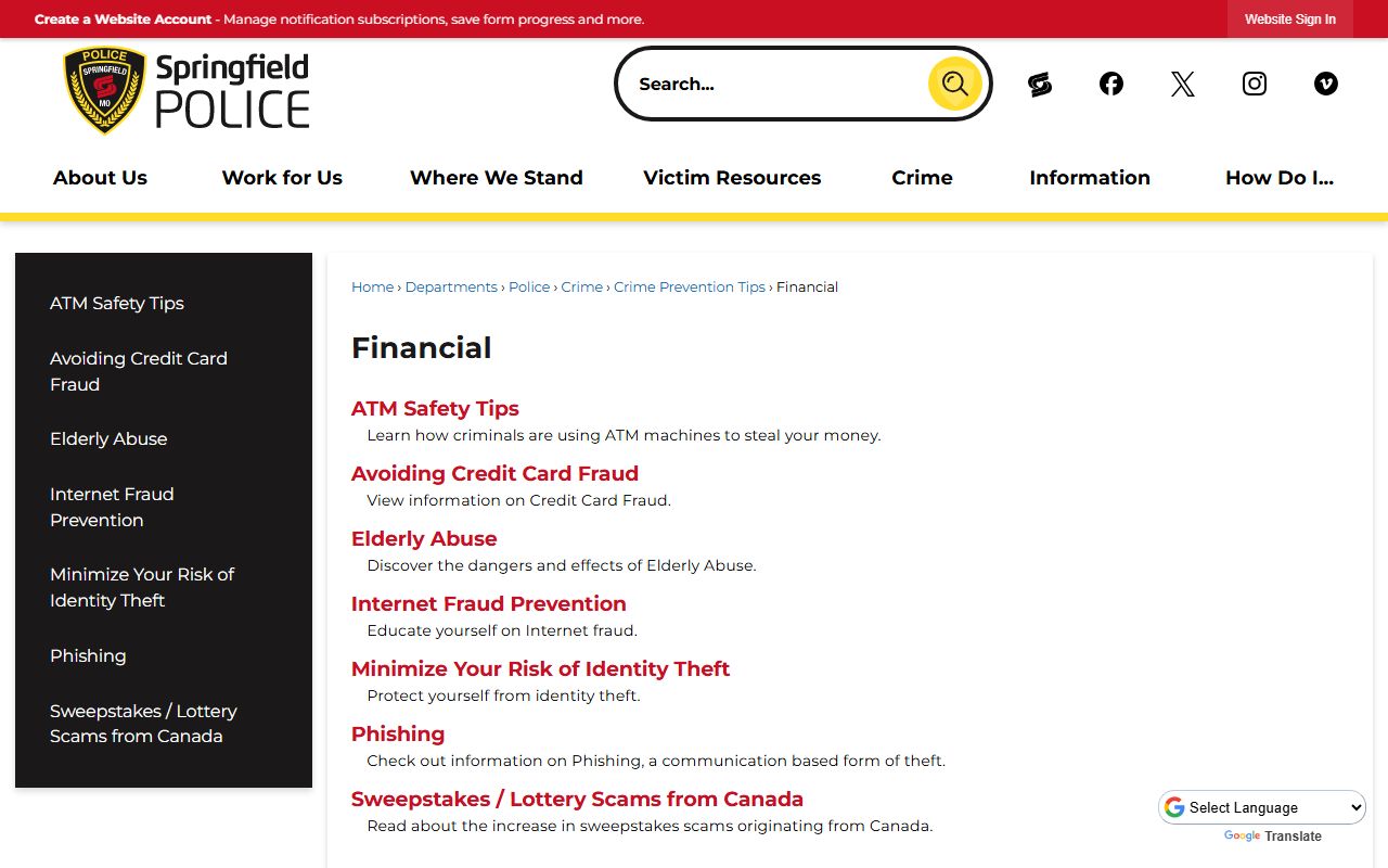 Springfield Municipal Court warrant records search