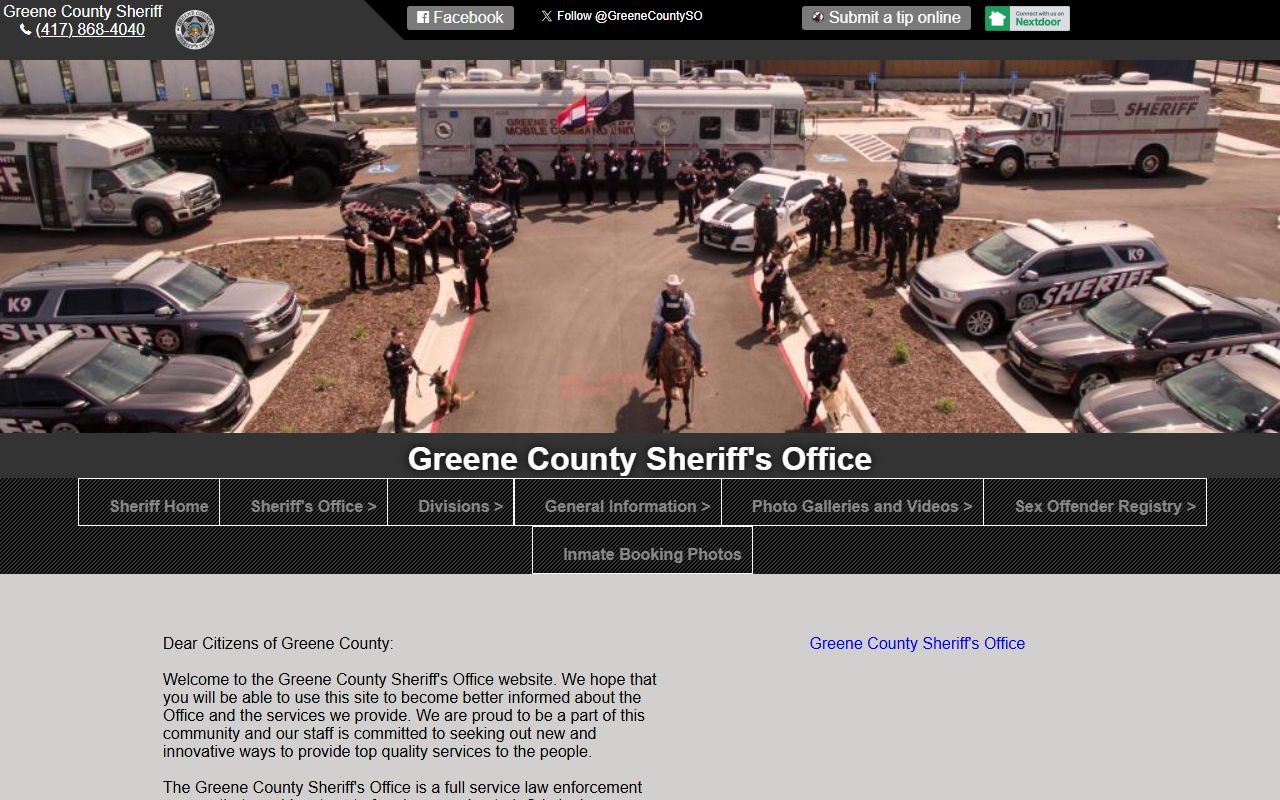 Greene County Missouri sheriff warrant records search