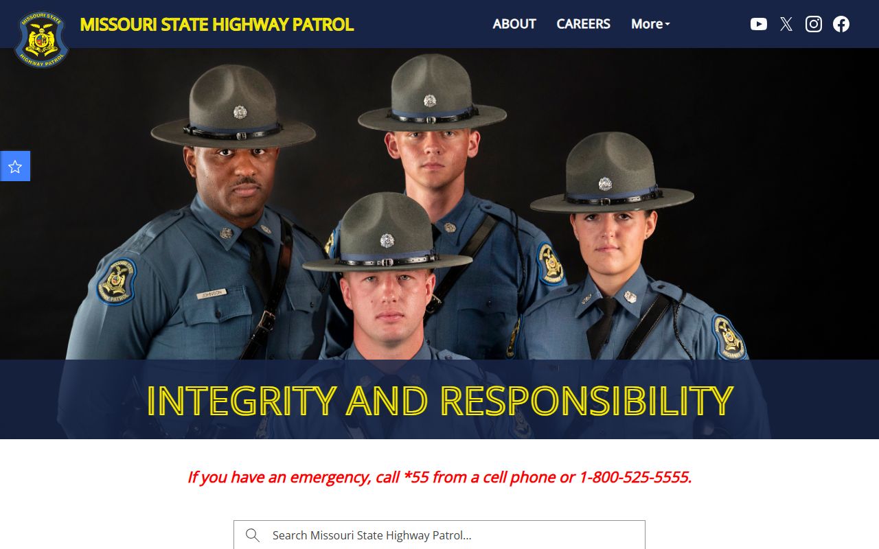 Missouri State Highway Patrol warrant records search portal